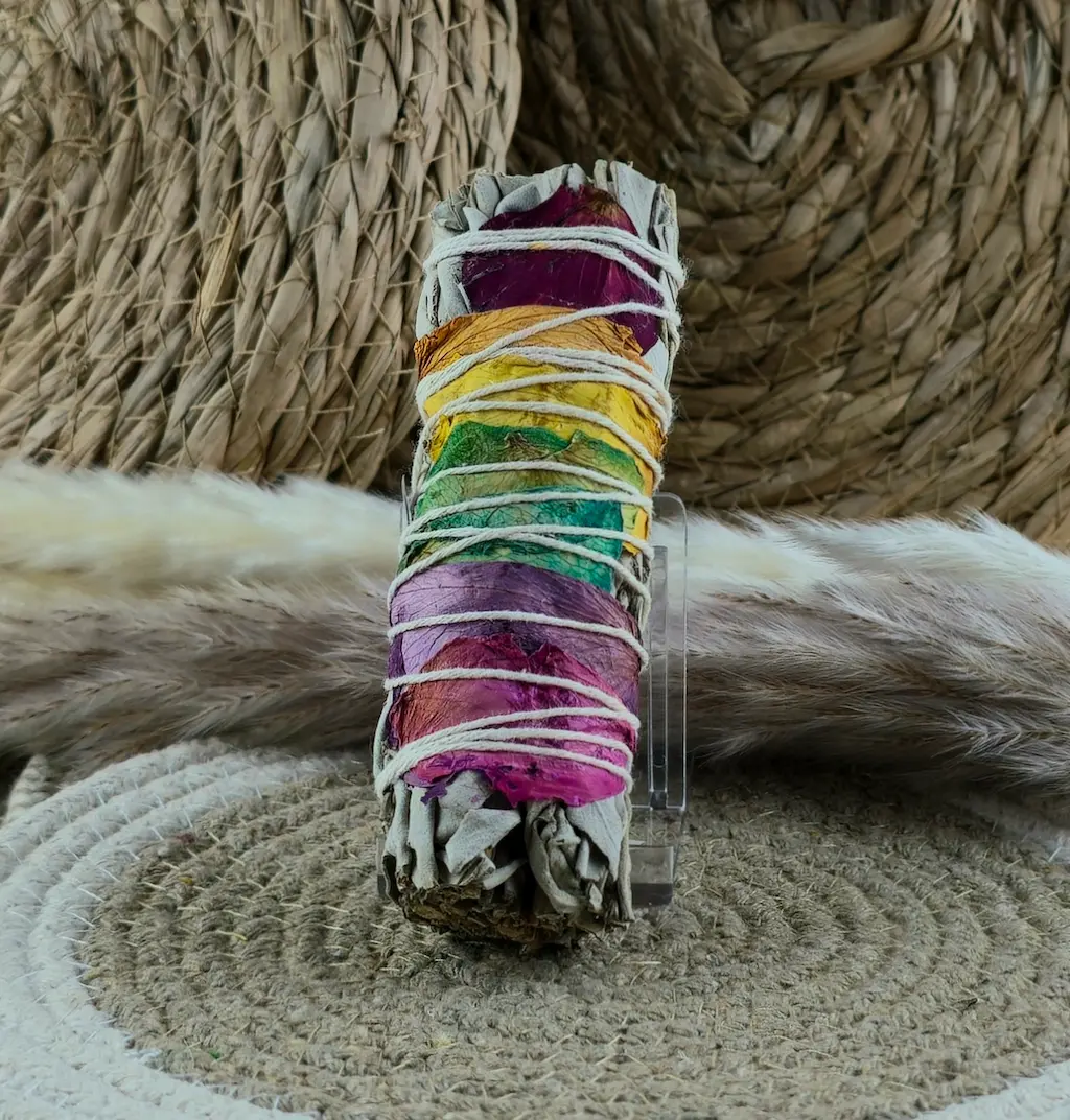 White Sage & 7 Chakras Smudge Stick